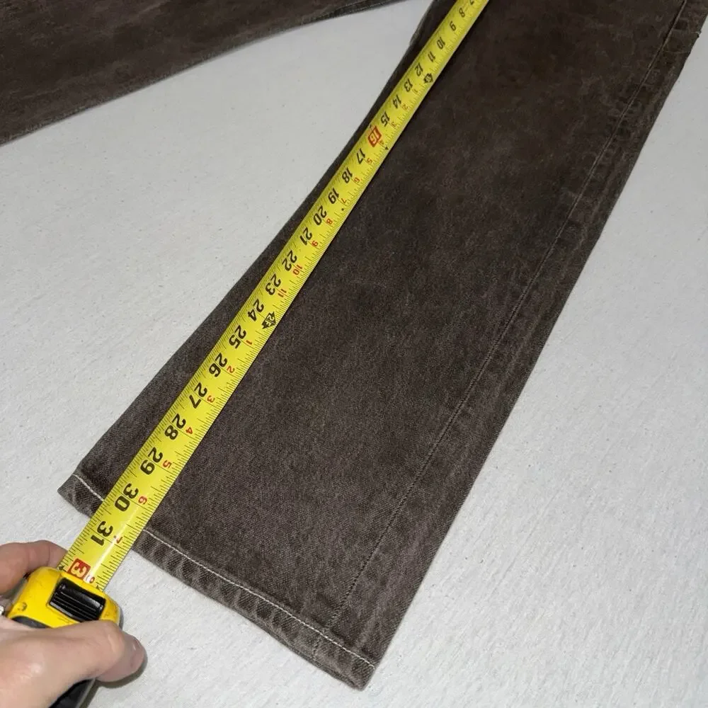 Levis 501xx Jeans Men 34x32 Brown 100% Cotton Straight Leg Button Fly